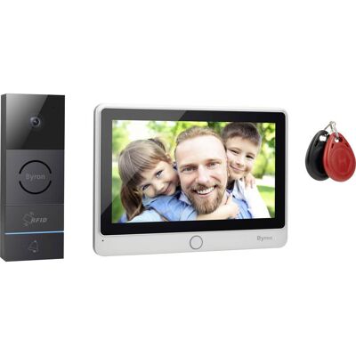 Sistema videocitofono Byron DIC-24112 - Schermo touch da 7" - Registrazione HD - RFID Sistema videocitofono Byron DIC-24112 - Schermo touch da 7" - Registrazione HD - RFID
