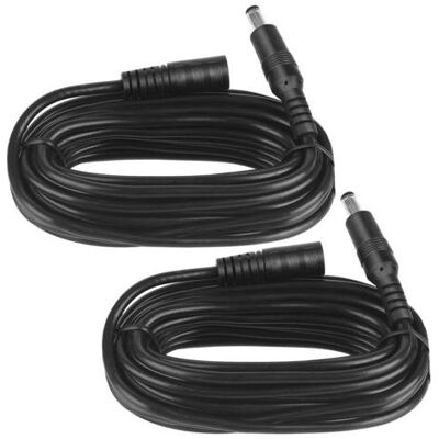 SCORPIO Confezione Da 2 Cavi Di Prolunga Cc Da 5 M – Spina Da 5,5 Mm X 2,1 Mm – Maschio-femmina – Cc 5 V, 6 V, 9 V, 12 V, 24 V – Per Telecamere Di Sorveglianza, Dvr, Router, Stampanti, Strisce Led – Nero SCORPIO Confezione Da 2 Cavi Di Prolunga Cc Da 5 M – Spina Da 5,5 Mm X 2,1 Mm – Maschio-femmina – Cc 5 V, 6 V, 9 V, 12 V, 24 V – Per Telecamere Di Sorveglianza, Dvr, Router, Stampanti, Strisce Led – Nero