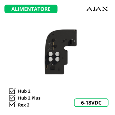 AJAX 38213 - Jeweller - 6v Psu For Hub 2 - Alimentatore 6v Per Hub2/hub2 Plus - Sicurezza Wireless AJAX 38213 - Jeweller - 6v Psu For Hub 2 - Alimentatore 6v Per Hub2/hub2 Plus - Sicurezza Wireless