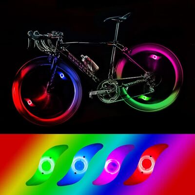 TREETALK Luci A Led Per Raggi Di Bicicletta, Luci A Led Impermeabili Per Raggi Di Bicicletta Con 3 Modalità Di Lampeggio, Lampada A Led Per Raggi Di Bicicletta Per Adulti E Bambini – Colore TREETALK Luci A Led Per Raggi Di Bicicletta, Luci A Led Impermeabili Per Raggi Di Bicicletta Con 3 Modalità Di Lampeggio, Lampada A Led Per Raggi Di Bicicletta Per Adulti E Bambini – Colore