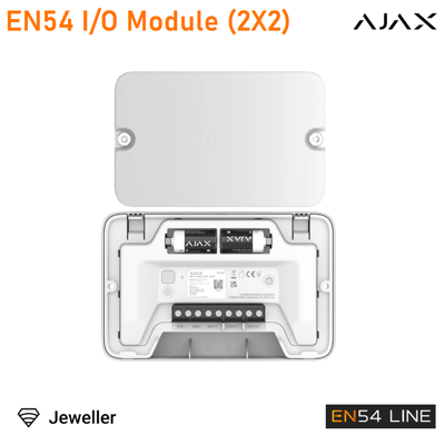 AJAX 124590 - Fire & Life Safety En54 - En54 I/o Module (2x2) - En54 I/o Module (2x2) - Colore White - Fire & Life Safety En54 AJAX 124590 - Fire & Life Safety En54 - En54 I/o Module (2x2) - En54 I/o Module (2x2) - Colore White - Fire & Life Safety En54