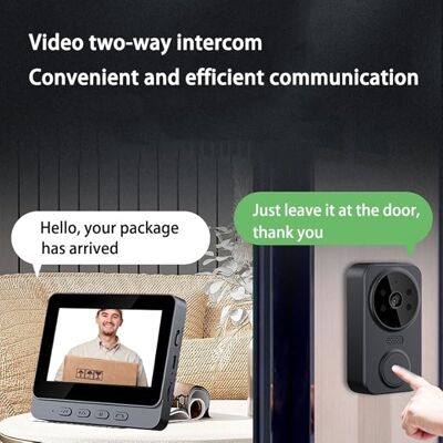 OEM Videoregistratore Wireless Con Telecamera 1080p, Doppio Citofono Domestico, Non Richiede Connessione Wi-fi. OEM Videoregistratore Wireless Con Telecamera 1080p, Doppio Citofono Domestico, Non Richiede Connessione Wi-fi.