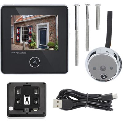 OEM Videocitofono Simlug, Telecamera Di Sicurezza Hd Da 3 Mp Con Spioncino, Visione Notturna E Monitor Lcd OEM Videocitofono Simlug, Telecamera Di Sicurezza Hd Da 3 Mp Con Spioncino, Visione Notturna E Monitor Lcd