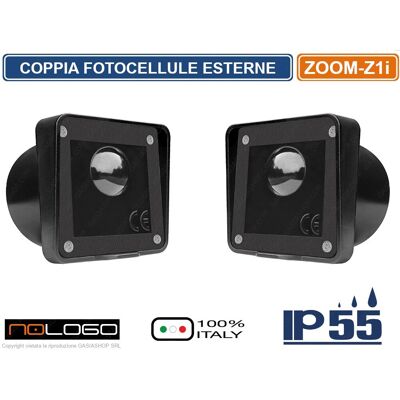 NOLOGO Coppia Fotocellule Infrarosso Sincronizzate Da Incasso Diametro 60 Mm Portata 30m Zoom-z1i Automazione Cancello Da Esterno Ip55 NOLOGO Coppia Fotocellule Infrarosso Sincronizzate Da Incasso Diametro 60 Mm Portata 30m Zoom-z1i Automazione Cancello Da Esterno Ip55