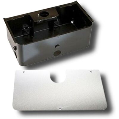 Cassetta portante FAAC S800H - acciaio, copertura in inox satinato Cassetta portante FAAC S800H - acciaio, copertura in inox satinato