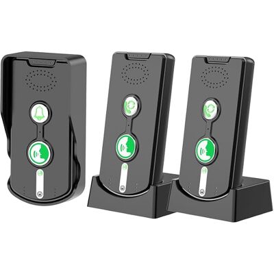 OEM Set Di 3 Citofoni Wireless, Citofono Wireless A Lungo Raggio Da 500 M, Campanello Citofonico Impermeabile, Citofono Bidirezionale Per Casa E Ufficio. OEM Set Di 3 Citofoni Wireless, Citofono Wireless A Lungo Raggio Da 500 M, Campanello Citofonico Impermeabile, Citofono Bidirezionale Per Casa E Ufficio.