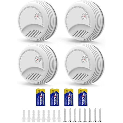 OEM Confezione Da 4 Rilevatori Di Fumo – Allarme Antincendio Con Batteria Sostituibile Da 9 V, Avviso Di Batteria Scarica, 85 Db, Nessun Falso Allarme, Pulsante Di Test E Silenziamento, En14604, 10 Anni D OEM Confezione Da 4 Rilevatori Di Fumo – Allarme Antincendio Con Batteria Sostituibile Da 9 V, Avviso Di Batteria Scarica, 85 Db, Nessun Falso Allarme, Pulsante Di Test E Silenziamento, En14604, 10 Anni D
