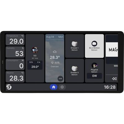 SHELLY Display Da Parete Wall Display X2i Touchscreen 6.9 Pollici SHELLY Display Da Parete Wall Display X2i Touchscreen 6.9 Pollici