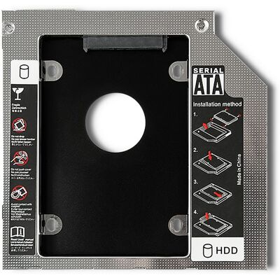Ricambio per laptop Qoltec - Vassoio HDD 2,5 - Nero Ricambio per laptop Qoltec - Vassoio HDD 2,5 - Nero
