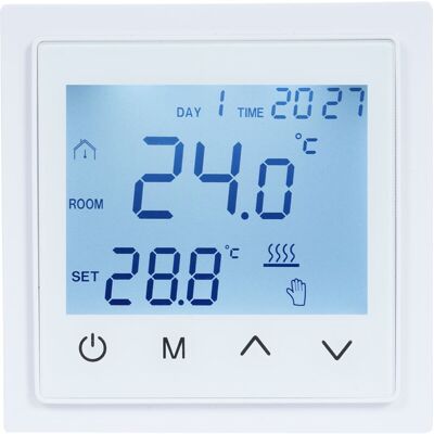 OEM Termostato Digitale Intelligente 16a, Regolatore Di Temperatura Per Riscaldamento A Pavimento Con Touchscreen A Led, Commutazione Con Sensore Ntc, Controllo Elettrico 85-265v. OEM Termostato Digitale Intelligente 16a, Regolatore Di Temperatura Per Riscaldamento A Pavimento Con Touchscreen A Led, Commutazione Con Sensore Ntc, Controllo Elettrico 85-265v.