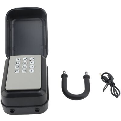 YOTOWN Cassetta Di Sicurezza Intelligente Con Chiave, Controllo Tramite App, Codice Pin, Sblocco Elettronico, Bluetooth, Sportello A Parete, Colore Grigio Sicurezza. YOTOWN Cassetta Di Sicurezza Intelligente Con Chiave, Controllo Tramite App, Codice Pin, Sblocco Elettronico, Bluetooth, Sportello A Parete, Colore Grigio Sicurezza.