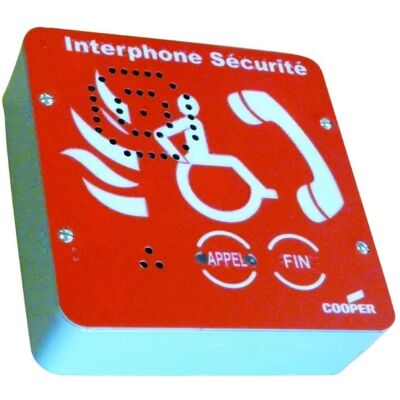 Cooper Nugelec Nug36100 Citofono Di Sicurezza Convenzionale Per Eas Rosso - Gamma Vocall5 Cooper Nugelec Nug36100 Citofono Di Sicurezza Convenzionale Per Eas Rosso - Gamma Vocall5