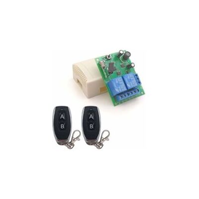 OEM Interruttore Di Controllo Remoto Secure Dc 12v 24v 30v Wireless 433mhz Rf 10a Ricevitore Relè Con 2 Trasmettitori, Per Motore, Luce, Cancello, Controller Fai Da Te - Crezuo OEM Interruttore Di Controllo Remoto Secure Dc 12v 24v 30v Wireless 433mhz Rf 10a Ricevitore Relè Con 2 Trasmettitori, Per Motore, Luce, Cancello, Controller Fai Da Te - Crezuo
