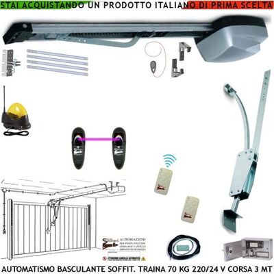 SECURVERA - Basculante-70kg-Kit - 70 kg - 220/24 V - Kit portone SECURVERA - Basculante-70kg-Kit - 70 kg - 220/24 V - Kit portone