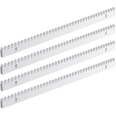 RANDACO 4x Metri Aggiuntivi Di Cremagliera Per Cancello Scorrevole 50cm Cremagliera Operatore Ferro 2 Metri Di Lunghezza Set 10mm Universale RANDACO 4x Metri Aggiuntivi Di Cremagliera Per Cancello Scorrevole 50cm Cremagliera Operatore Ferro 2 Metri Di Lunghezza Set 10mm Universale