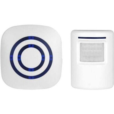 OEM Kit Campanello Wireless Beilan Con 1 Ricevitore E 1 Rilevatore Di Movimento Pir, Sensore Di Avviso Visitatori, Allarme Di Sicurezza Con 38 Melodie E 3 Livelli Di Volume - Promozione OEM Kit Campanello Wireless Beilan Con 1 Ricevitore E 1 Rilevatore Di Movimento Pir, Sensore Di Avviso Visitatori, Allarme Di Sicurezza Con 38 Melodie E 3 Livelli Di Volume - Promozione