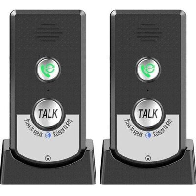 SIOKS Set Di 2 Citofoni Wireless Per La Casa, Chiamata Bidirezionale, Citofono Vocale Wireless Portatile A Lunghissimo Raggio Per Anziani, Comunicazione Tra Stanze, Campanello Di Chiamata SIOKS Set Di 2 Citofoni Wireless Per La Casa, Chiamata Bidirezionale, Citofono Vocale Wireless Portatile A Lunghissimo Raggio Per Anziani, Comunicazione Tra Stanze, Campanello Di Chiamata