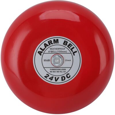 VISTRECK Campana Di Allarme Antincendio Da 6 Pollici, Impermeabile, Portatile, Realizzata In Lega Di Alluminio, Alimentazione Cablata A 24 V, Potente Sirena Di Sicurezza Da 95 Db, Per Scuole, Case E Fabbriche. VISTRECK Campana Di Allarme Antincendio Da 6 Pollici, Impermeabile, Portatile, Realizzata In Lega Di Alluminio, Alimentazione Cablata A 24 V, Potente Sirena Di Sicurezza Da 95 Db, Per Scuole, Case E Fabbriche.