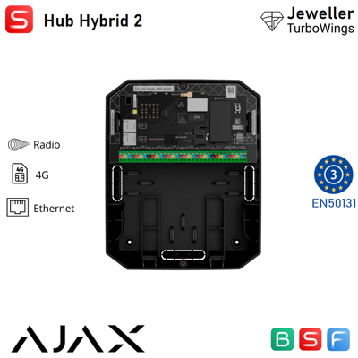 AJAX 142514 - Superior - Superior Hub Hybrid 2 - Unità Centrale Ibrida Per Configurazione Di Medie E Grandi Dimensioni - Colore Black - Sicurezza Professionale AJAX 142514 - Superior - Superior Hub Hybrid 2 - Unità Centrale Ibrida Per Configurazione Di Medie E Grandi Dimensioni - Colore Black - Sicurezza Professionale