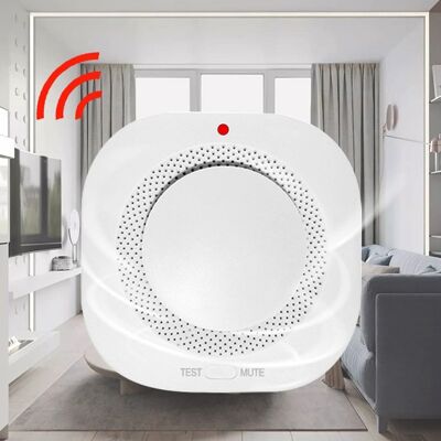 BOMCLAP 1 Rilevatore Di Fumo Intelligente Wireless - Allarme Antincendio Con Avviso Acustico E Visivo (led), Pulsante Di Prova, Batteria Non Inclusa BOMCLAP 1 Rilevatore Di Fumo Intelligente Wireless - Allarme Antincendio Con Avviso Acustico E Visivo (led), Pulsante Di Prova, Batteria Non Inclusa