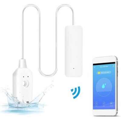 OEM Rilevatore Di Perdite D'Acqua Wireless – Allarme Da 60 Db + Notifiche Push Tramite L'App Tuya Smart/smart Life – Rilevatore Di Allagamenti OEM Rilevatore Di Perdite D'Acqua Wireless – Allarme Da 60 Db + Notifiche Push Tramite L'App Tuya Smart/smart Life – Rilevatore Di Allagamenti