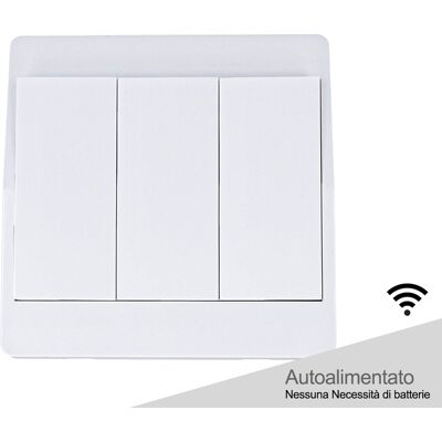 LEDLUX Interruttore Rf Wireless Telecomando Senza Batteria Pila 3 Tasti Impermeabile Ip65 Per Multi Ricevitori Cl8220 Batteryless LEDLUX Interruttore Rf Wireless Telecomando Senza Batteria Pila 3 Tasti Impermeabile Ip65 Per Multi Ricevitori Cl8220 Batteryless