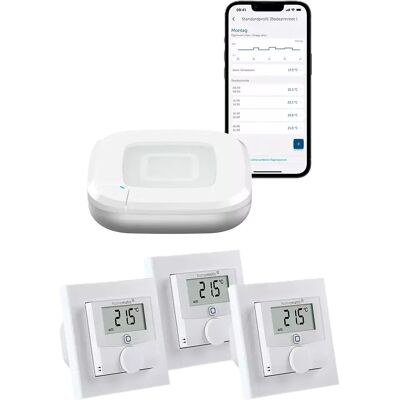 HOMEMATIC IP Set Controllo Clima 3 Termostati Installazione Facile HOMEMATIC IP Set Controllo Clima 3 Termostati Installazione Facile