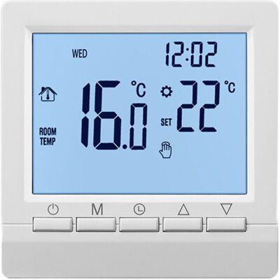 GALOZZOIT – Termostato A Parete Intelligente Per Riscaldamento A Pavimento – Schermo Lcd Retroilluminato Blu – Alimentato Da 2 Batterie Aa – Programmazione Settimanale GALOZZOIT – Termostato A Parete Intelligente Per Riscaldamento A Pavimento – Schermo Lcd Retroilluminato Blu – Alimentato Da 2 Batterie Aa – Programmazione Settimanale
