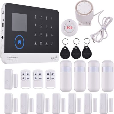 Infinite Kit Di Sicurezza Domestica Wireless Fai-da-te Da 21 Pezzi Con Integrazione Con Alexa E App Ty, Rilevatore Di Movimento, Sensori Per Porte E Finestre E Sirena Cablata. Infinite Kit Di Sicurezza Domestica Wireless Fai-da-te Da 21 Pezzi Con Integrazione Con Alexa E App Ty, Rilevatore Di Movimento, Sensori Per Porte E Finestre E Sirena Cablata.