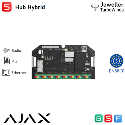 AJAX 124104 - Superior - Superior Hub Hybrid (4g) (without Casing) (8eu/ecg) - Unità Centrale Con Supporto Fibra, Jeweller E Wing (2xsim 2g/3g/4g (without Casin) - Sicurezza Professionale AJAX 124104 - Superior - Superior Hub Hybrid (4g) (without Casing) (8eu/ecg) - Unità Centrale Con Supporto Fibra, Jeweller E Wing (2xsim 2g/3g/4g (without Casin) - Sicurezza Professionale