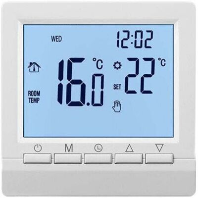 OEM Termostato A Parete Intelligente Con Schermo Lcd Per Riscaldamento A Pavimento - Retroilluminazione Blu - Retroilluminazione Bianca -crezuo OEM Termostato A Parete Intelligente Con Schermo Lcd Per Riscaldamento A Pavimento - Retroilluminazione Blu - Retroilluminazione Bianca -crezuo