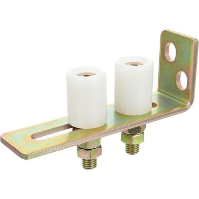 TREETALK Guida Per Cancello Scorrevole Con Staffa A L, Doppio Rullo Regolabile In Nylon Per Porte Scorrevoli Su Terrazzo TREETALK Guida Per Cancello Scorrevole Con Staffa A L, Doppio Rullo Regolabile In Nylon Per Porte Scorrevoli Su Terrazzo