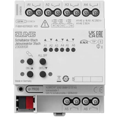 Controllore Tapparelle Jung KNX - 6-fach, IP68 Controllore Tapparelle Jung KNX - 6-fach, IP68