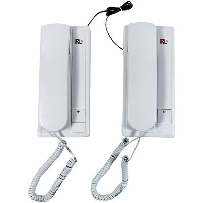 BES - Citofono Bifamiliare Intercomunicante Parete 2 Unita' Cornette Interne Rl-209 BES - Citofono Bifamiliare Intercomunicante Parete 2 Unita' Cornette Interne Rl-209
