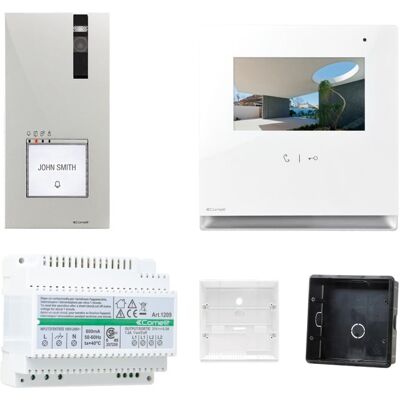 COMELIT Kit Videocitofono Monofamiliare 2 Fili Icona E Quadra 8461i COMELIT Kit Videocitofono Monofamiliare 2 Fili Icona E Quadra 8461i