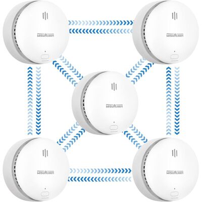 OEM Rilevatore Di Fumo Di Rete Visualarm 85db, Sensore Antincendio Intelligente Con Allarme Acustico OEM Rilevatore Di Fumo Di Rete Visualarm 85db, Sensore Antincendio Intelligente Con Allarme Acustico