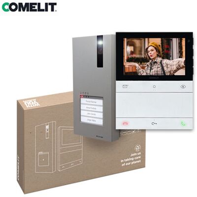 COMELIT Kit Videocitofono Quadra E People 5 Vivavoce COMELIT Kit Videocitofono Quadra E People 5 Vivavoce