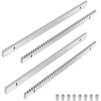 TOLLETOUR 4x Metri Aggiuntivi Di Cremagliera Per Cancello Scorrevole 50cm Cremagliera Operatore Ferro 2 Metri Di Lunghezza Set 10mm Universale TOLLETOUR 4x Metri Aggiuntivi Di Cremagliera Per Cancello Scorrevole 50cm Cremagliera Operatore Ferro 2 Metri Di Lunghezza Set 10mm Universale