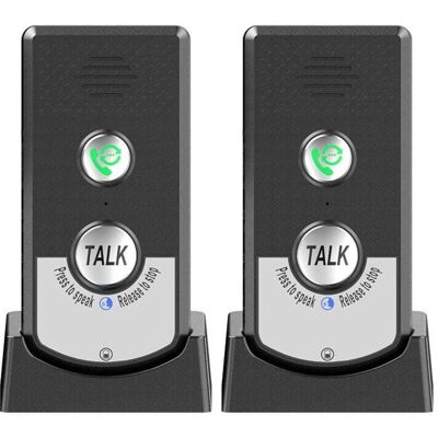 XISRENS Set Di 2 Citofoni Domestici Wireless, Chiamata Bidirezionale, Citofono Vocale Portatile Wireless A Lunghissimo Raggio Per Anziani, Comunicazione Da Una Stanza All'altra, Suoneria Tr XISRENS Set Di 2 Citofoni Domestici Wireless, Chiamata Bidirezionale, Citofono Vocale Portatile Wireless A Lunghissimo Raggio Per Anziani, Comunicazione Da Una Stanza All'altra, Suoneria Tr
