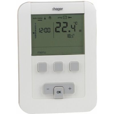 Hager Cronotermostato Settimanale Ek520 A Batteria Hager Cronotermostato Settimanale Ek520 A Batteria