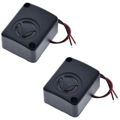 SCORPIO Confezione Da 2 Mini Sirene Di Allarme Piezoelettriche 12v Dc, 110 Db, Conformi Alle Normative Assicurative, Allarme Antifurto, Avvisatore Acustico Potente Per Auto (nero) SCORPIO Confezione Da 2 Mini Sirene Di Allarme Piezoelettriche 12v Dc, 110 Db, Conformi Alle Normative Assicurative, Allarme Antifurto, Avvisatore Acustico Potente Per Auto (nero)