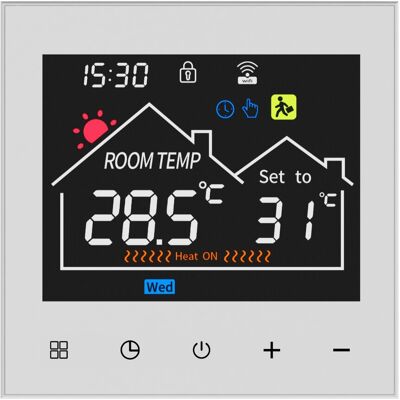 OEM Termostato Programmabile Intelligente Con Display Hd, Blocco Bambini E Protezione Antigelo, Controller Di Riscaldamento A Risparmio Energetico Per La Casa, (3a) OEM Termostato Programmabile Intelligente Con Display Hd, Blocco Bambini E Protezione Antigelo, Controller Di Riscaldamento A Risparmio Energetico Per La Casa, (3a)