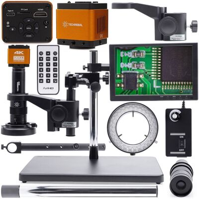 OEM Microscopio Digitale 10a-solo + Illuminazione Led Regolabile 60x + Telecamera "orange Pro 4k" + Braccio 10a + Display Da 10 Pollici + Supporto OEM Microscopio Digitale 10a-solo + Illuminazione Led Regolabile 60x + Telecamera "orange Pro 4k" + Braccio 10a + Display Da 10 Pollici + Supporto