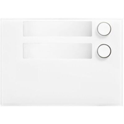 URMET Frontalino Con 2 Tasti Alpha Colore Bianco 1168/12w - URMET Frontalino Con 2 Tasti Alpha Colore Bianco 1168/12w -