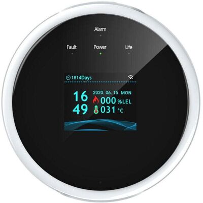 OEM Rilevatore Di Fughe Di Gas Wifi - Allarme Antincendio - Schermo Lcd A Parete - Controllo Tramite App Intelligente - Tester Per Gas Naturale/gpl Wifi - Allarme Metano - Buzzer Per Casa E Ufficio - Spin OEM Rilevatore Di Fughe Di Gas Wifi - Allarme Antincendio - Schermo Lcd A Parete - Controllo Tramite App Intelligente - Tester Per Gas Naturale/gpl Wifi - Allarme Metano - Buzzer Per Casa E Ufficio - Spin