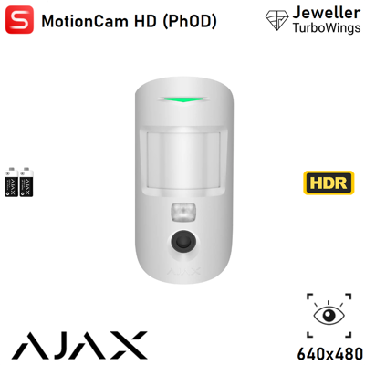 AJAX 133214 - Superior - Superior Motioncam (phod) Jeweller (8eu) - Rilevatore Di Movimento Ir Wireless. Supporta Le Funzioni Foto Per Allarme, Foto Su Richiesta E Foto Su Scenario (edizione Superior) - Co AJAX 133214 - Superior - Superior Motioncam (phod) Jeweller (8eu) - Rilevatore Di Movimento Ir Wireless. Supporta Le Funzioni Foto Per Allarme, Foto Su Richiesta E Foto Su Scenario (edizione Superior) - Co