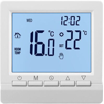 DPZO Termostato A Parete Intelligente Con Schermo Lcd Per Riscaldamento A Pavimento - Retroilluminazione Blu - Retroilluminazione Bianca DPZO Termostato A Parete Intelligente Con Schermo Lcd Per Riscaldamento A Pavimento - Retroilluminazione Blu - Retroilluminazione Bianca