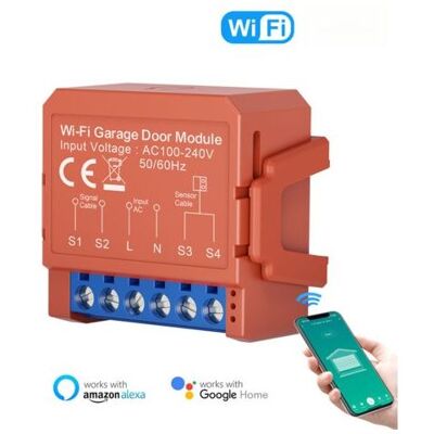 SCORPIO Apriporta Da Garage Intelligente Tuya Wifi Con App Di Controllo Remoto, Timer E Modulo Di Apertura Wireless, Compatibile Con Google Home. SCORPIO Apriporta Da Garage Intelligente Tuya Wifi Con App Di Controllo Remoto, Timer E Modulo Di Apertura Wireless, Compatibile Con Google Home.