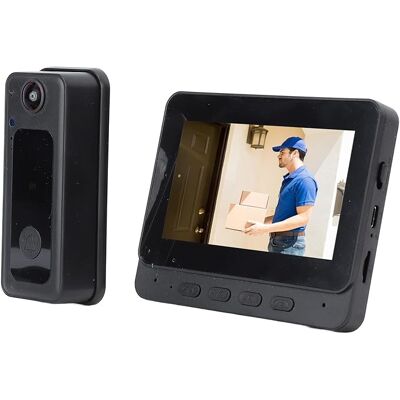 OEM Comunicazione Video Tramite Altoparlante Wireless, Telecamera 1080p Con Monitor, Visione Notturna, Wi-fi Grandangolare, Audio Bidirezionale. OEM Comunicazione Video Tramite Altoparlante Wireless, Telecamera 1080p Con Monitor, Visione Notturna, Wi-fi Grandangolare, Audio Bidirezionale.