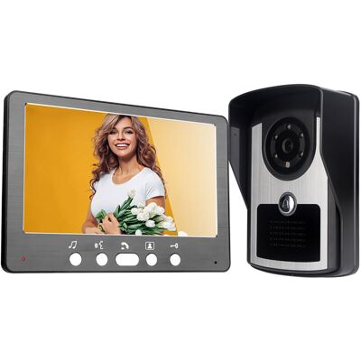 LIIYIELA Videocitofono Con Connessione Wi-fi, Telecamera, Schermo Lcd Da 7 Pollici, Sblocco A Distanza E App Tuya. LIIYIELA Videocitofono Con Connessione Wi-fi, Telecamera, Schermo Lcd Da 7 Pollici, Sblocco A Distanza E App Tuya.